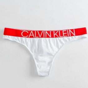 Фото Женские трусы стринги белые Calvin Klein Women Statement 1981