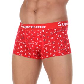 Фото Мужские трусы боксеры красные Supreme LV