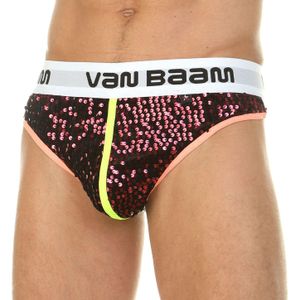 Фото Мужские трусы тонги с красными пайетками Van Baam VB0406