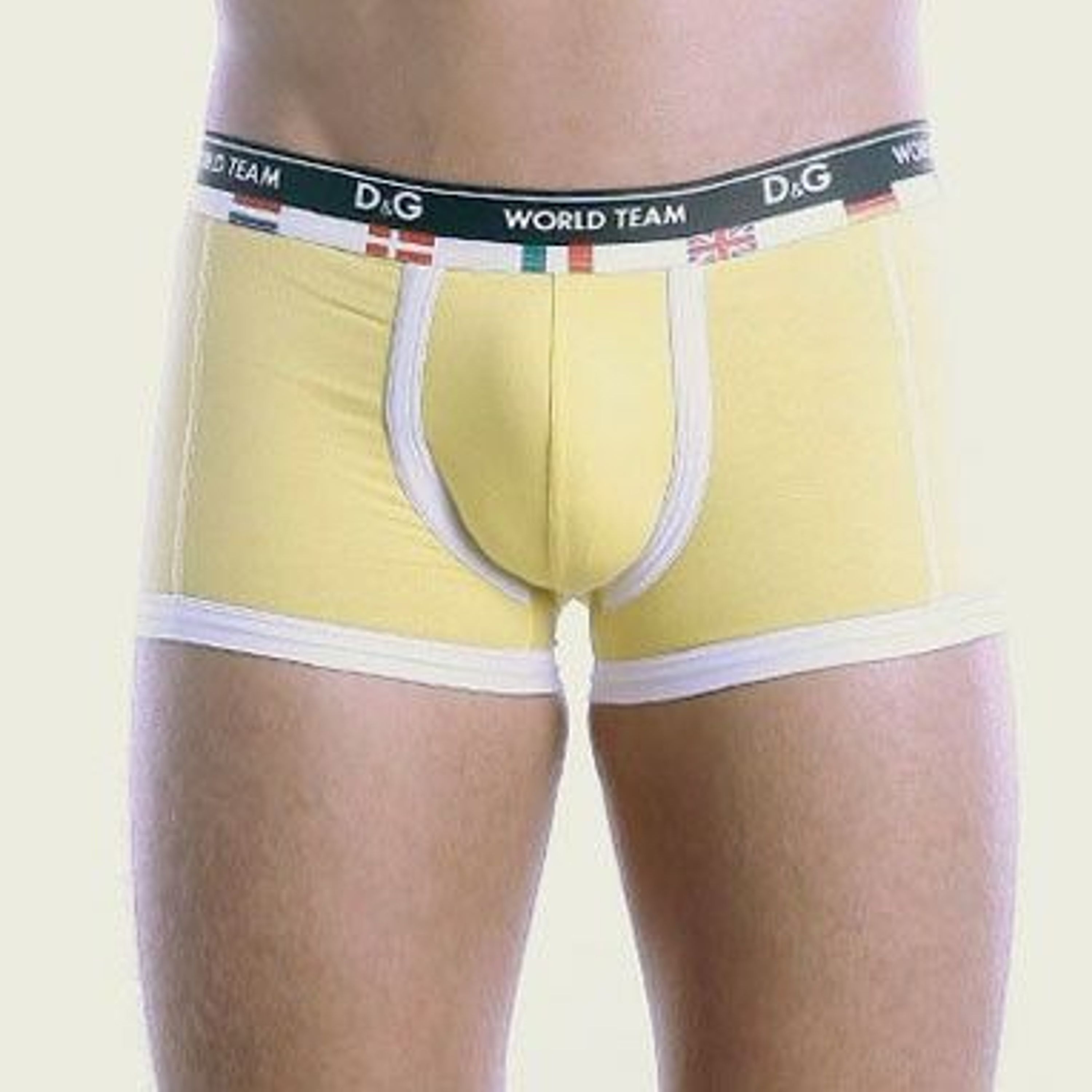  Мужские трусы боксеры желтые D&G World Team Yellow фото 1