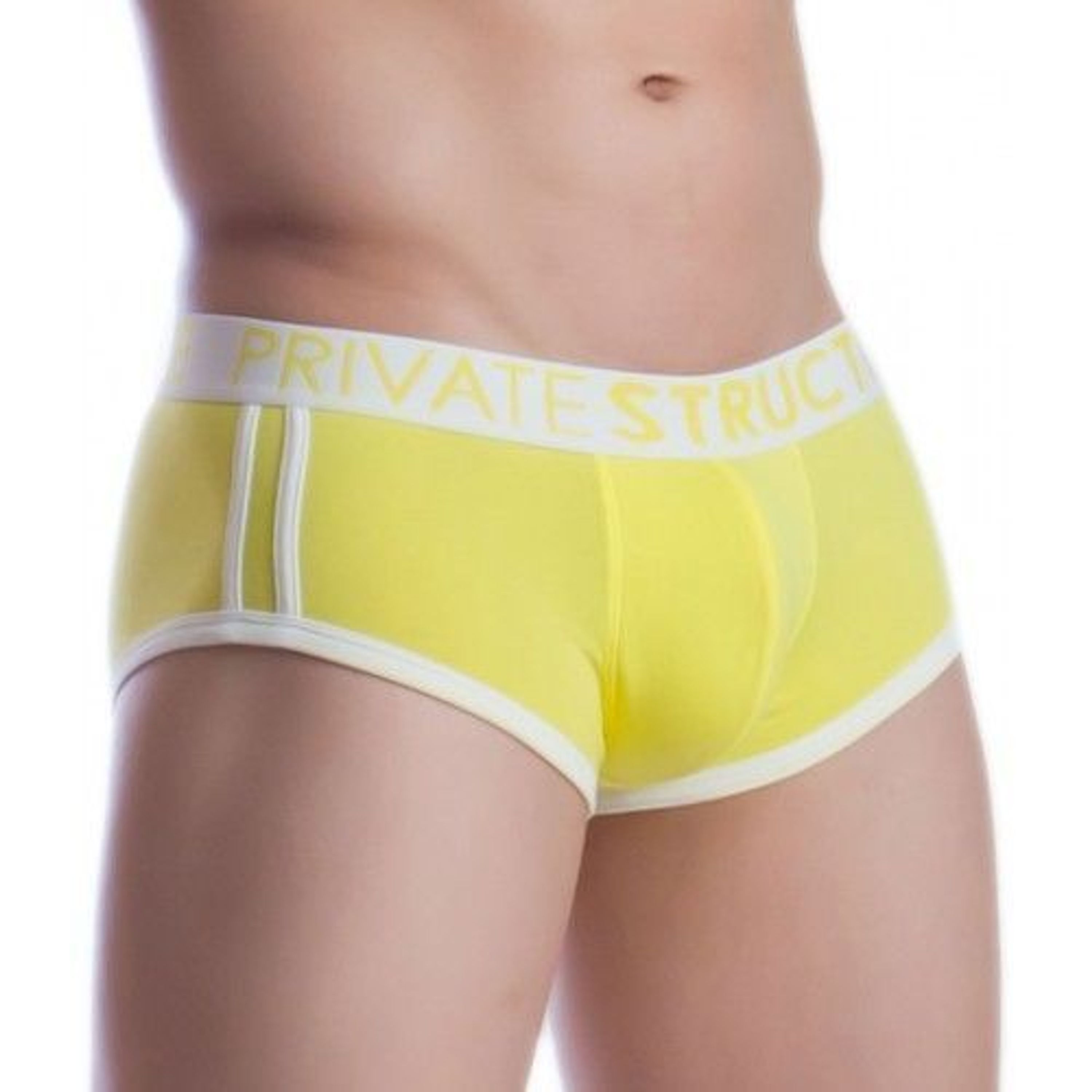 Мужские трусы хипсы желтые Private Structure NOS Spectrum Yellow Hipster PST0036 фото 1