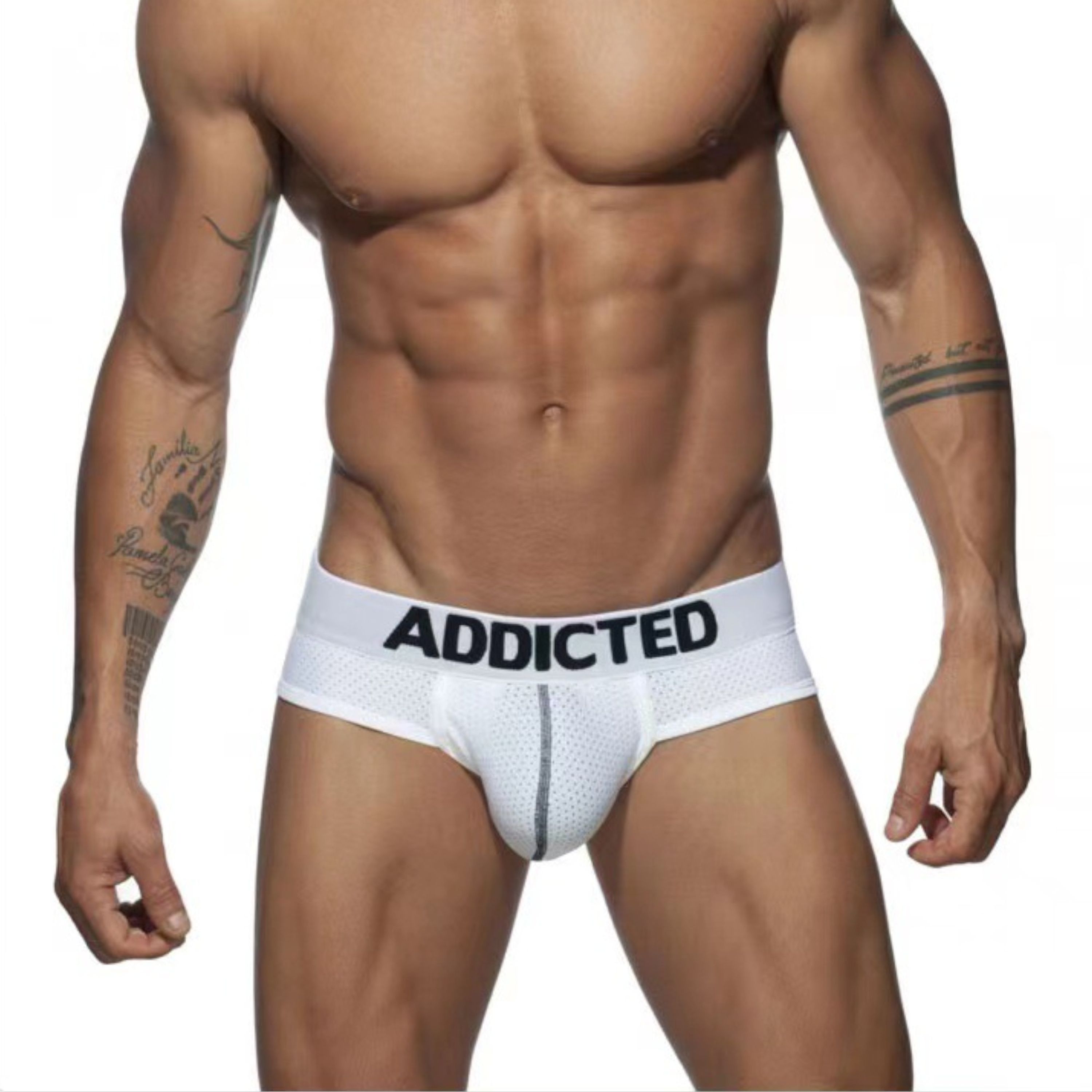 Мужские трусы брифы белые Addicted AD2080-1 фото 1