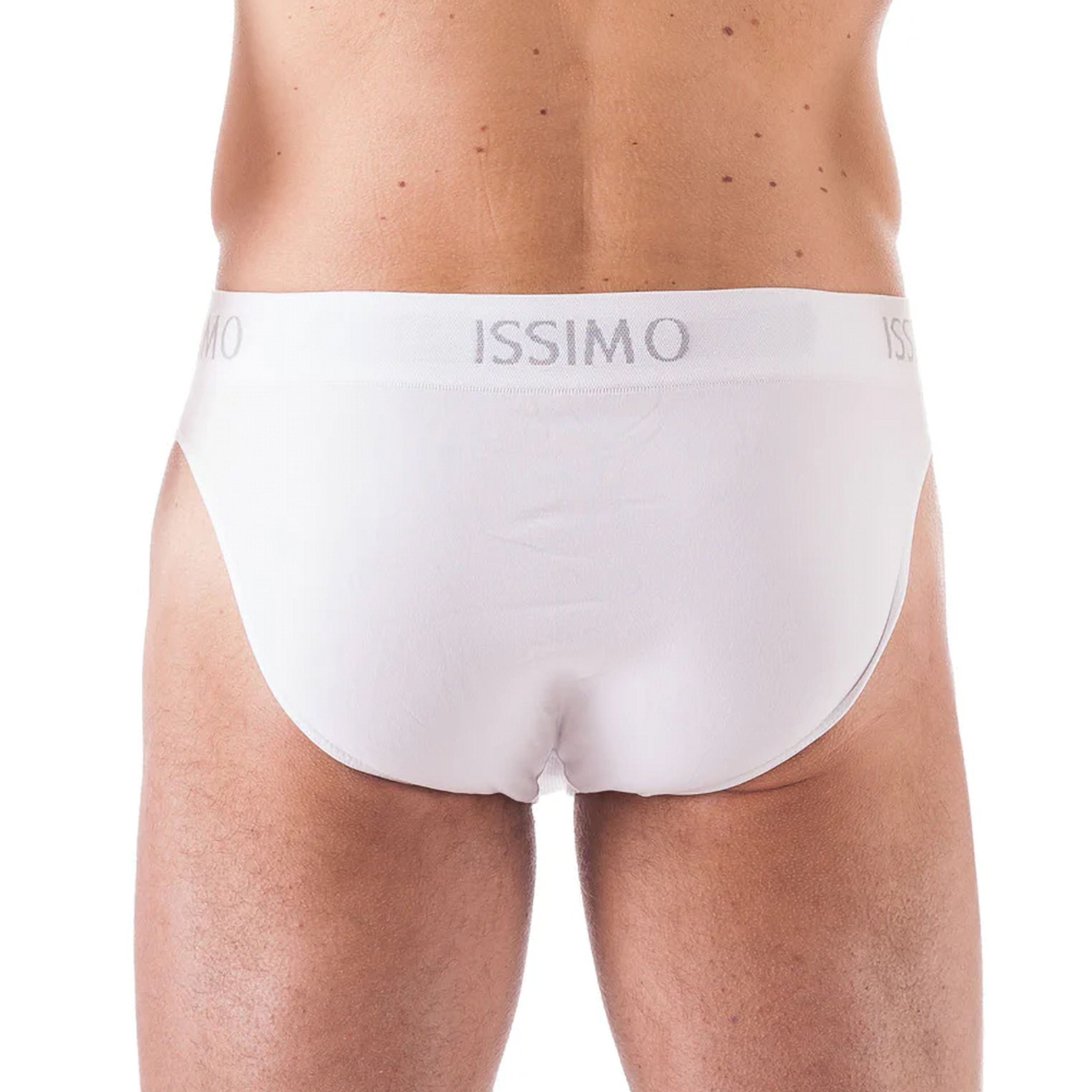 Мужские трусы слипы белые бесшовные ISSIMO SLIP 210 фото 2