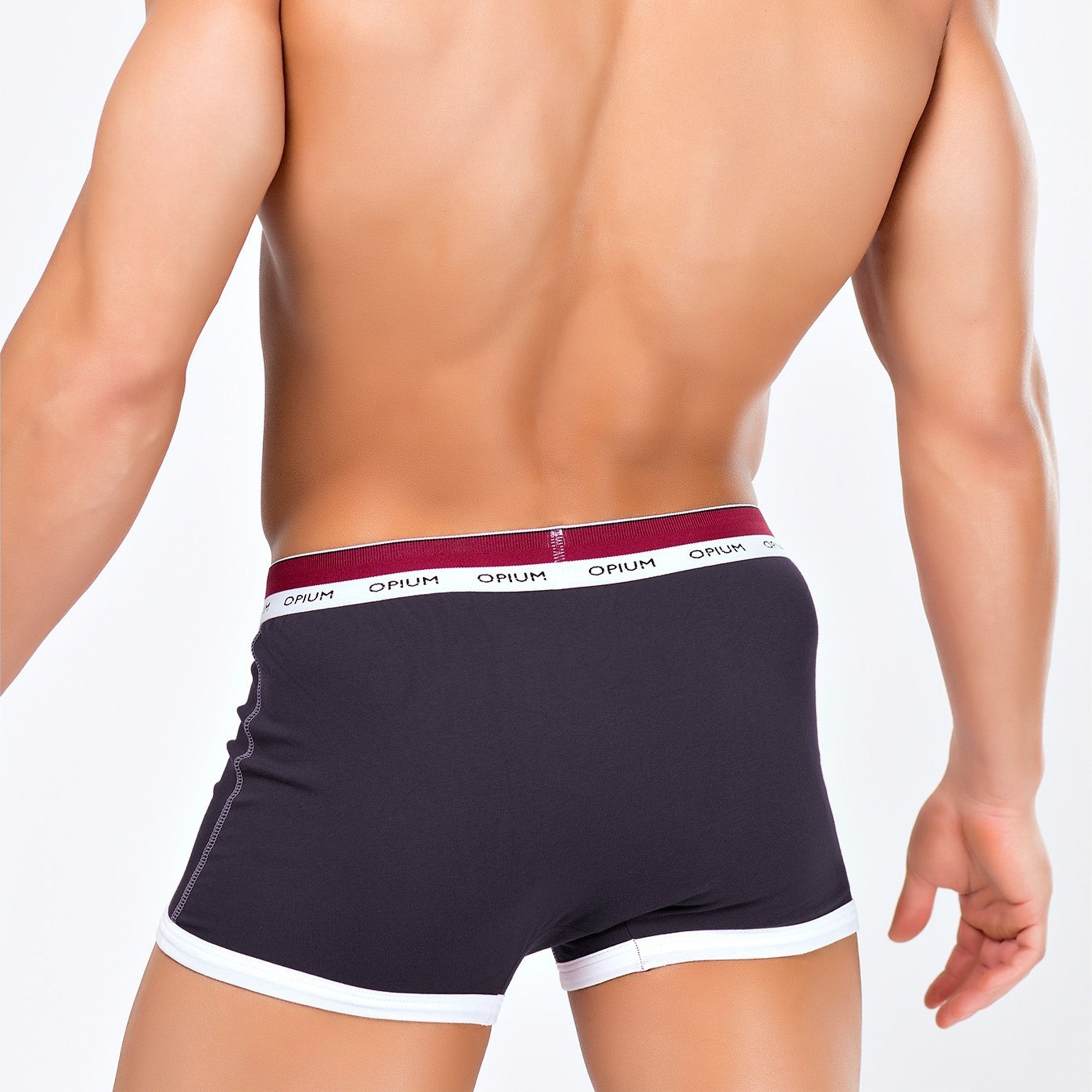 Мужские трусы боксеры темно-серые Opium Brief R-114 фото 2