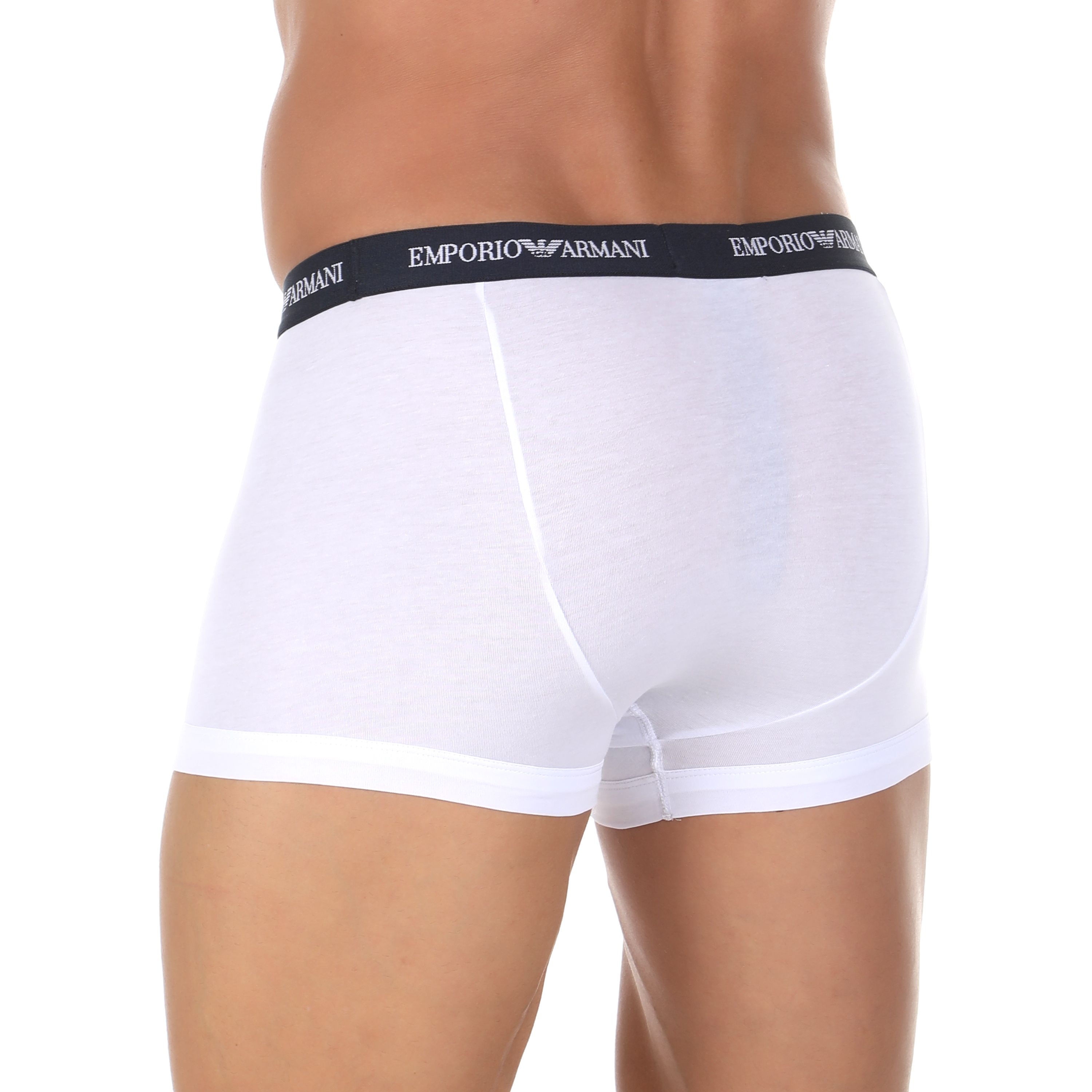 Набор мужских трусов боксеров 3в1 (белые, черные, серые) Emporio Armani 111357_CC717 02910 фото 5