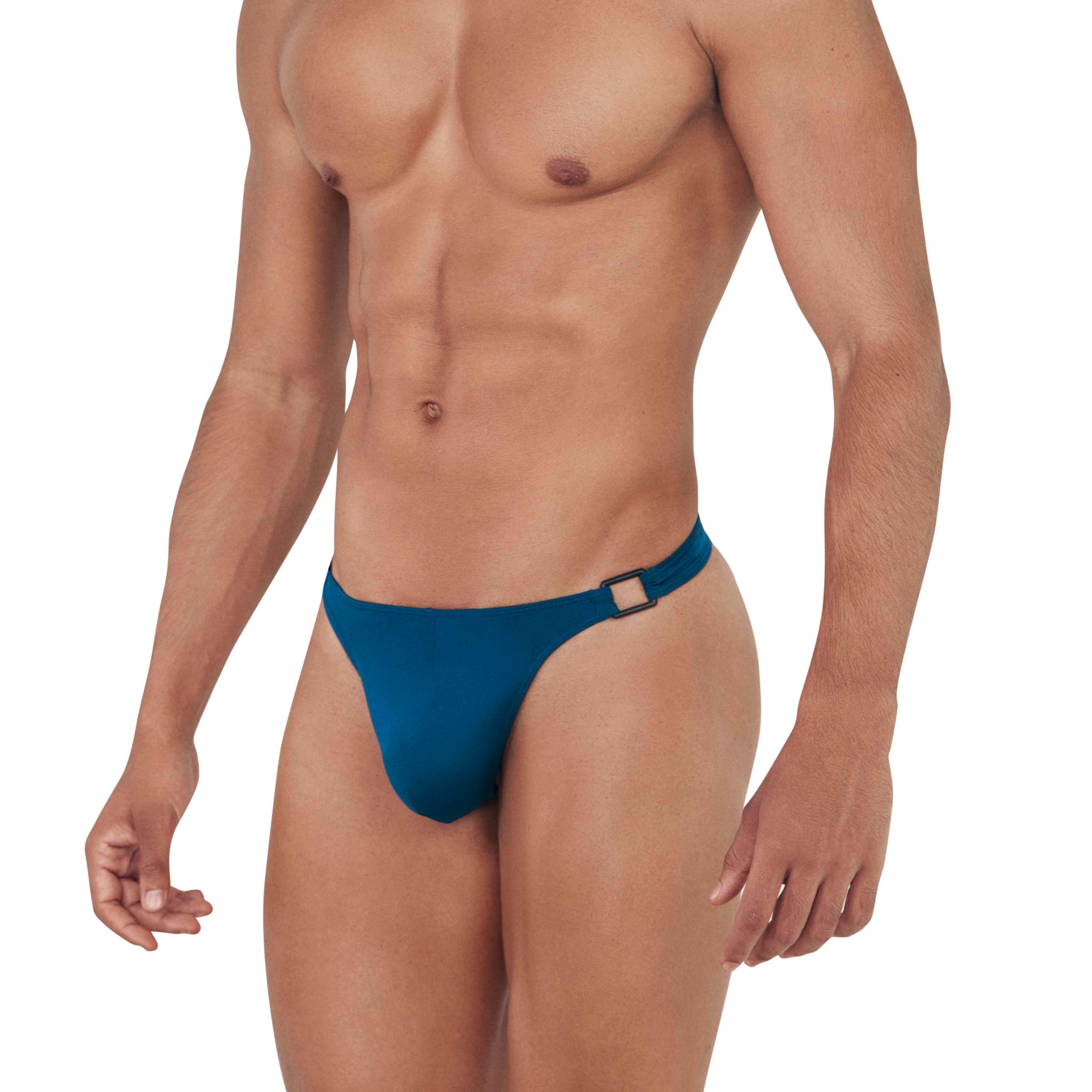 Мужские трусы тонги синие Clever FLASHING THONG 145507 фото 2