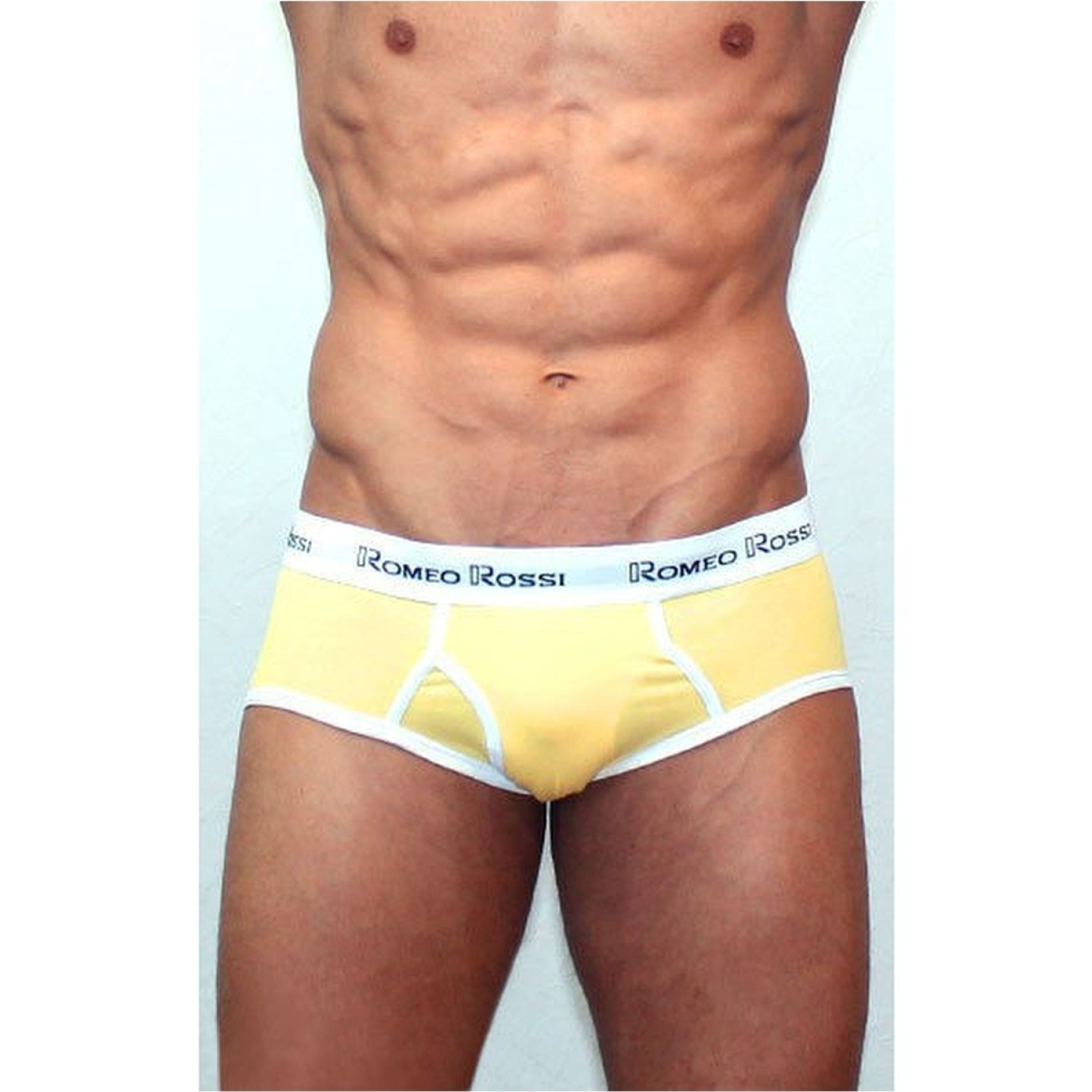 Мужские трусы брифы желтые Romeo Rossi RR366-13 Brief фото 2
