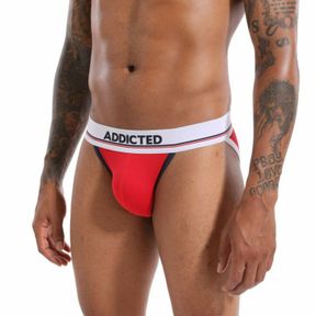 Фото Мужские трусы танга красные Addicted AD3014-8
