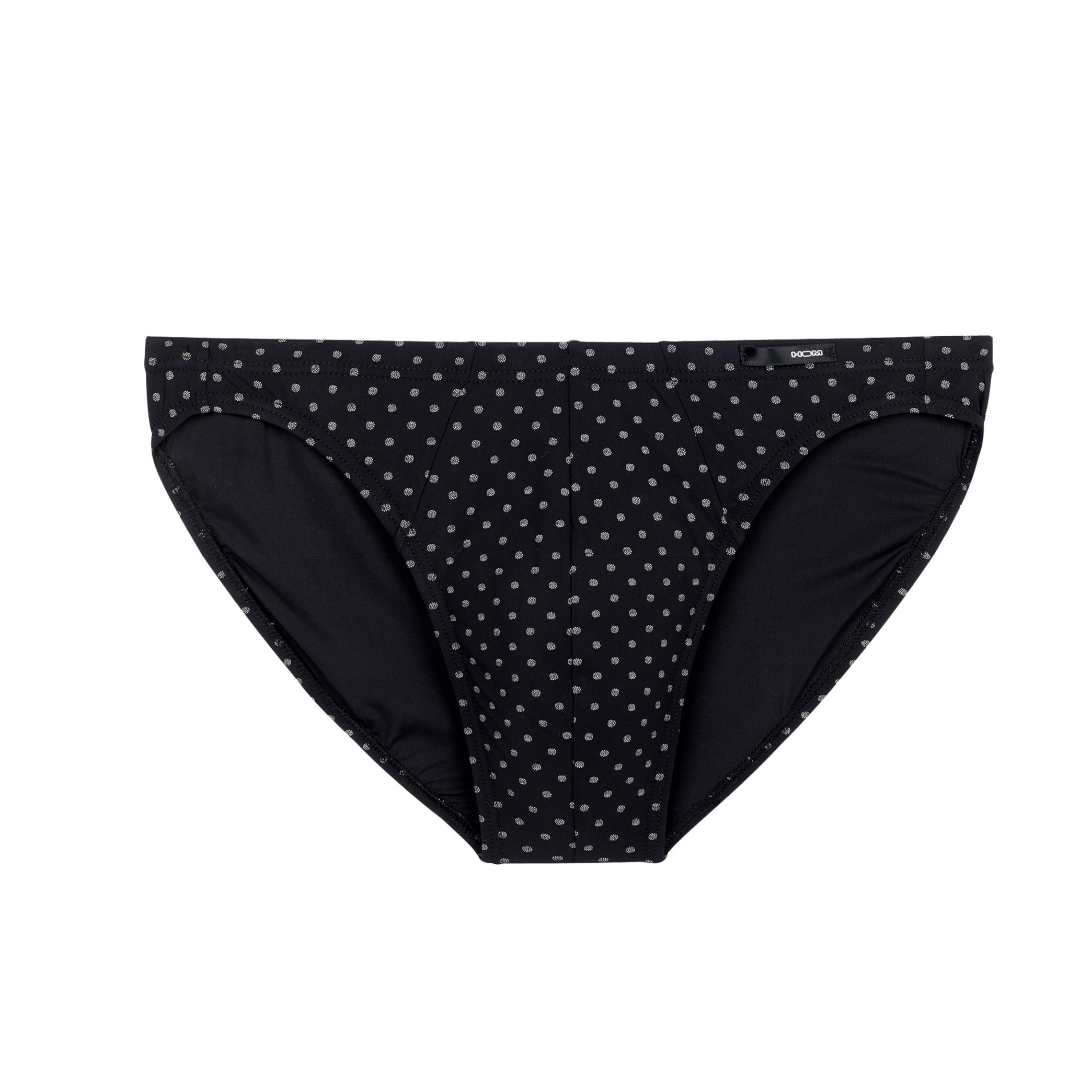 Мужские трусы слипы черные с принтом HOM MAX Comfort Micro Briefs 401912_40I004 фото 1