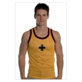 Фото  Майка спортивная в сетку Andrew Christian Sport Mesh Tank Yellow AC16