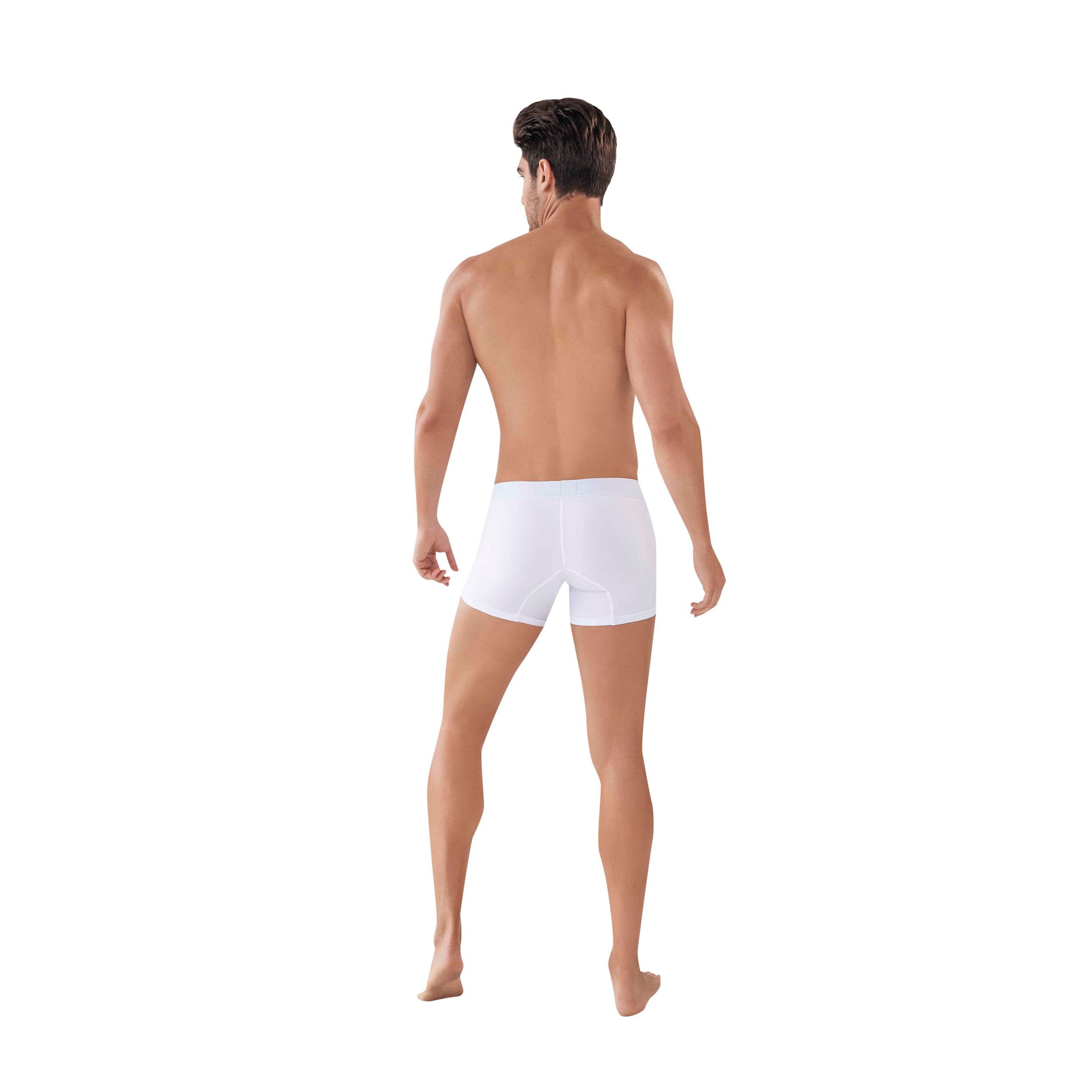 Мужские трусы боксеры белые Clever Moda CLASSIC MATCH BOXER 088001 фото 3