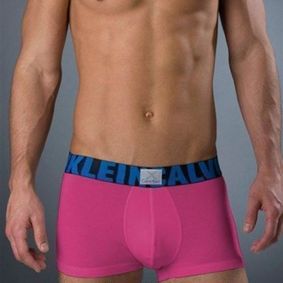 Фото  Мужские трусы боксеры модал Calvin Klein X Word Trunk Pink Blue