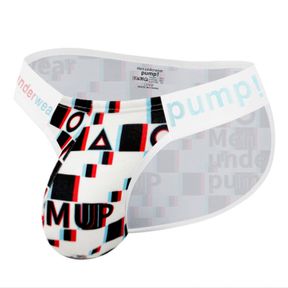 Фото Мужские трусы танга белые PUMP! MP2117-1