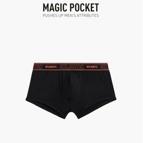 Фото Мужские трусы черные хипсы ATLANTIC Magic Pocket MH-1191 
