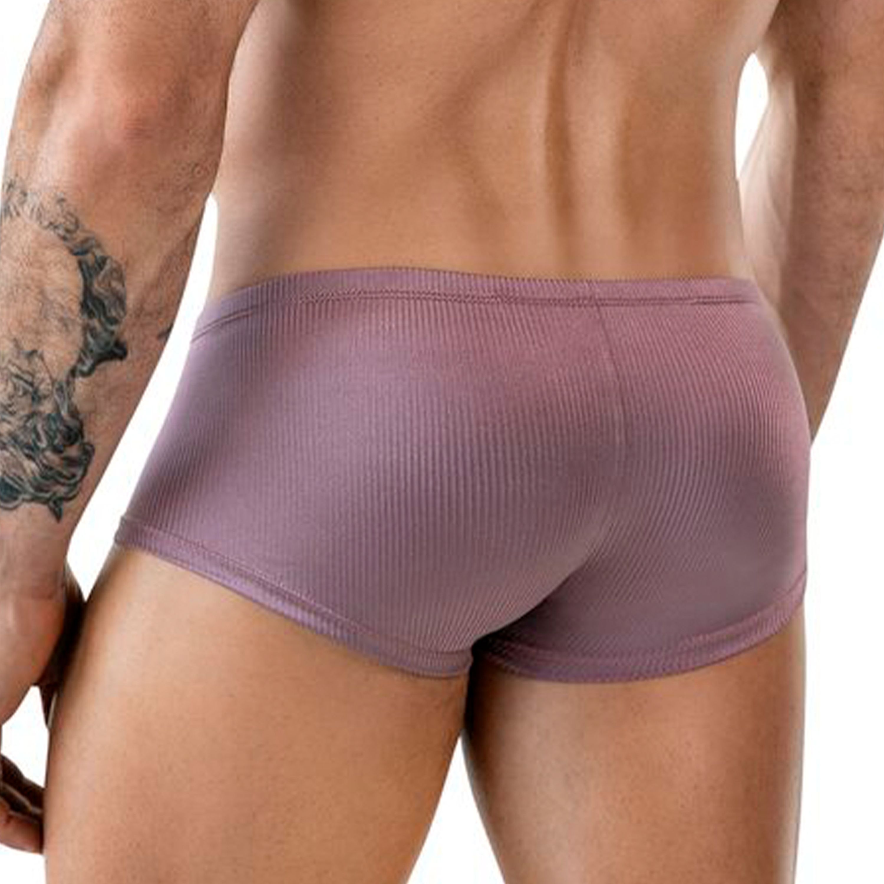 Мужские трусы хипсы коричневые Clever Moda AURA TRUNKS 184419 фото 3