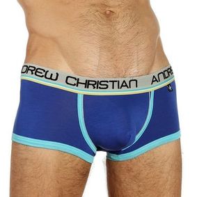 Фото Мужские трусы хипсы cиние Andrew Christian Tighty Whitie Boxer Navy  24021