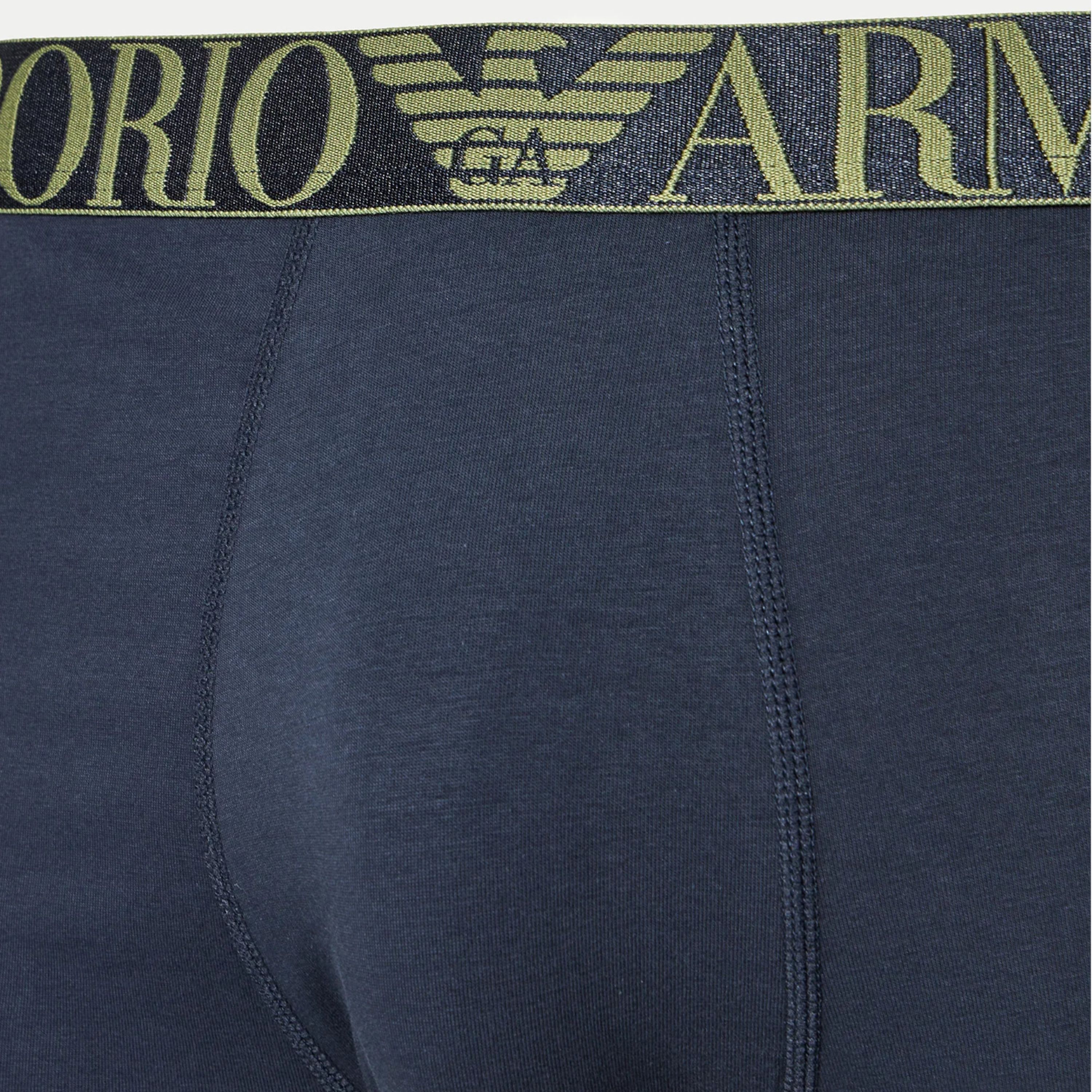 Набор мужских трусов хипсов 3в1 темно-синие Emporio Armani 111357_4F726 64135 фото 6