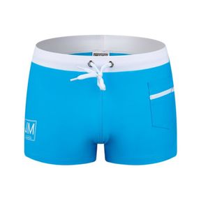 Фото Мужские плавки боксеры голубые JOCKMAIL JM702-17