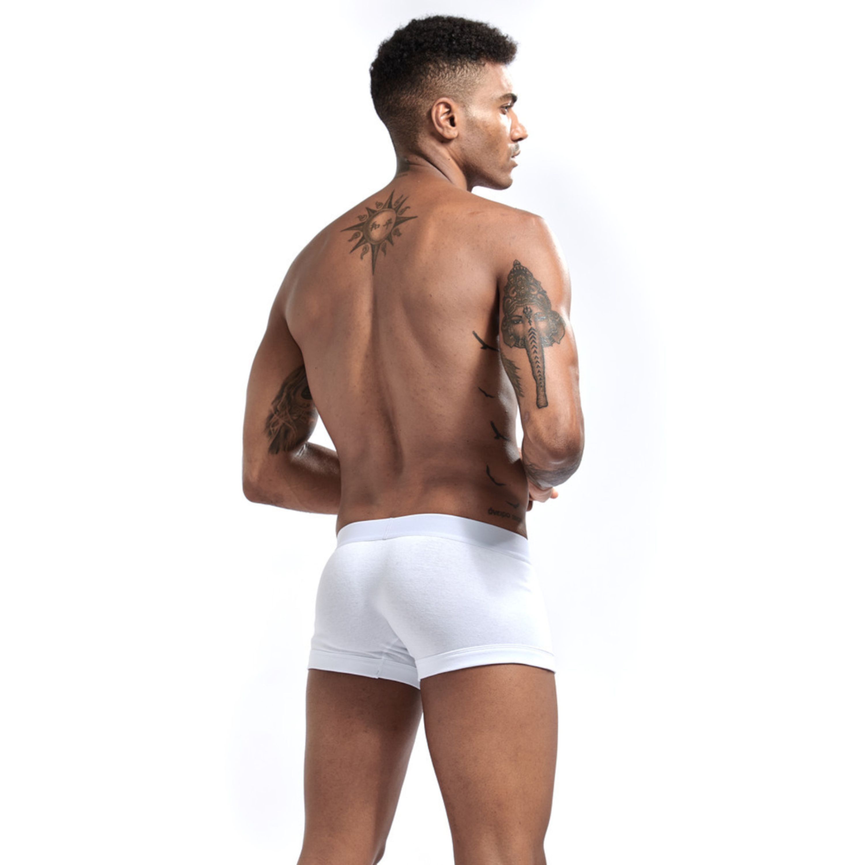 Мужские трусы хипсы белые JOCKMAIL JM6032-1 фото 4