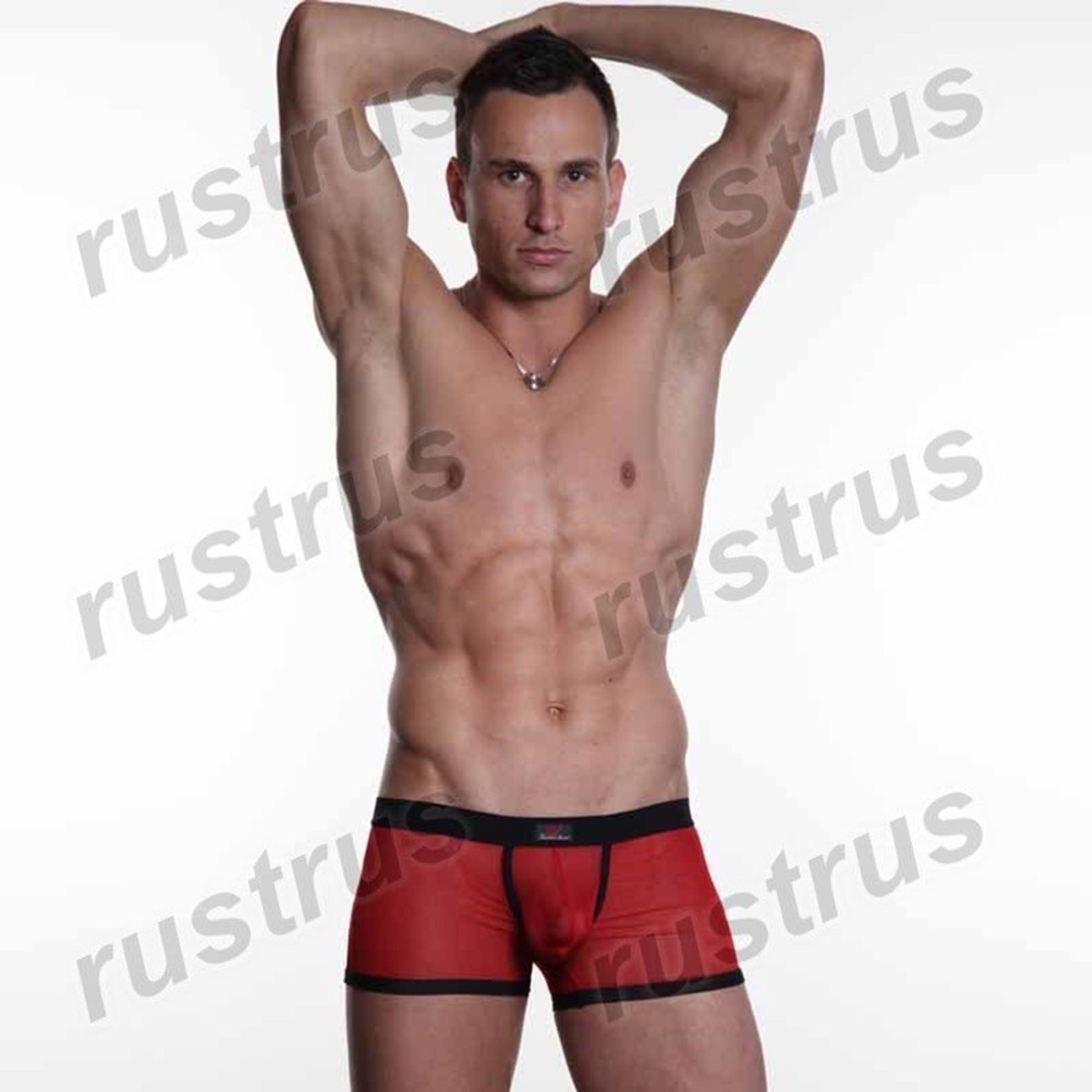 Мужские трусы хипсы красные WANGJIANG WG00113 фото 1