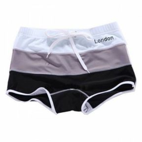 Фото Мужские плавки хипсы в белую, серую, черную полоску  Aussiebum London Hip