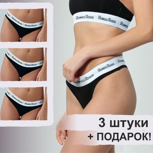 Фото Набор женских трусов стрингов 3в1 + ПОДАРОК ROMEO ROSSI RR1510-023