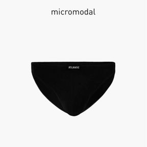 Фото Мужские трусы слипы черные ATLANTIC мини Micromodal MP-1563