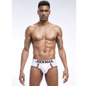 Фото Мужские трусы брифы белые JOCKMAIL JM2059-1