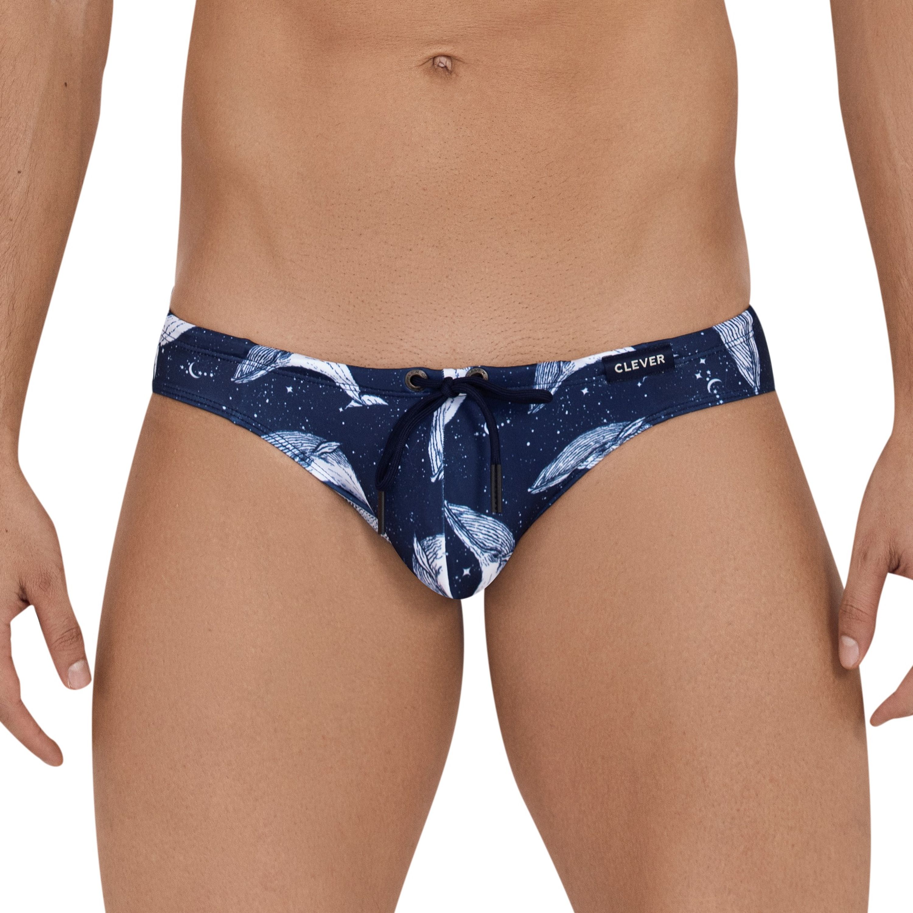 Мужские плавки темно-синие с принтом Clever MISTERY SWIMSUIT BRIEF 114908 фото 1