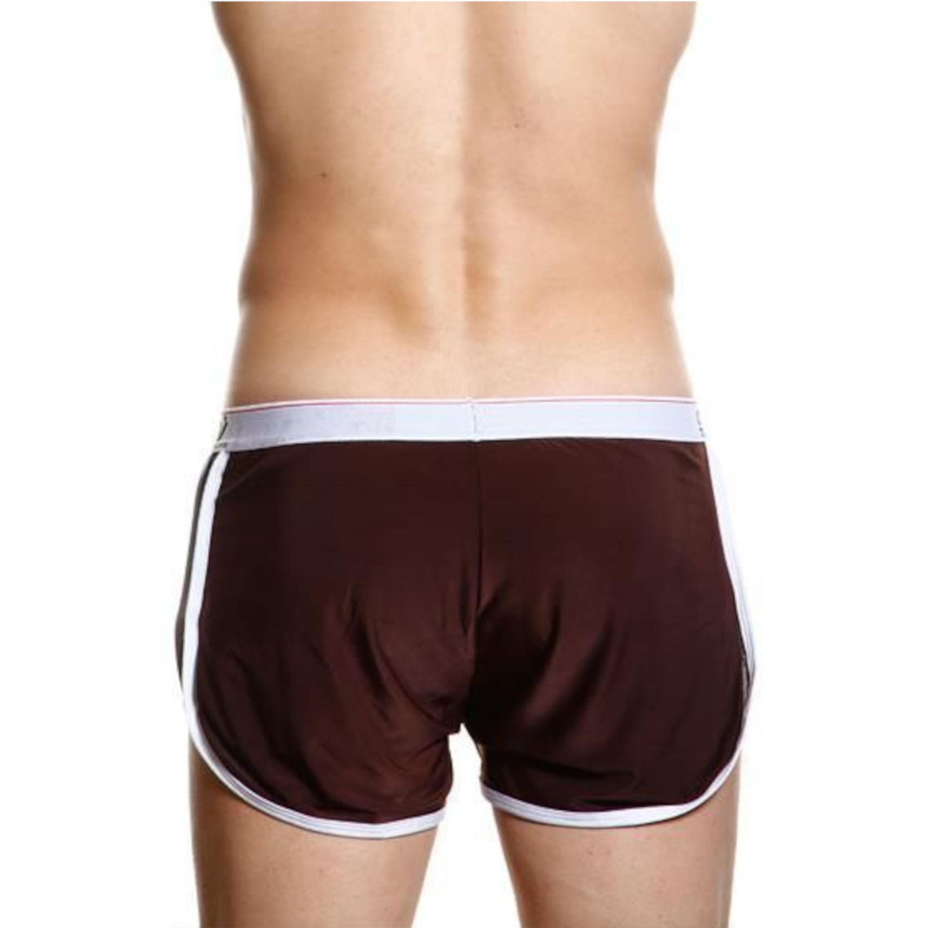 Мужские спортивные шорты коричневые WangJiang WG00125 фото 2