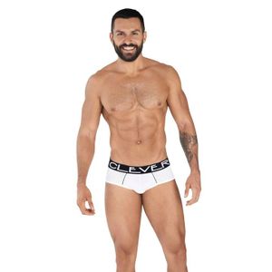 Фото Мужские трусы брифы белые Clever Moda STRATEGY PIPING BRIEF 036201