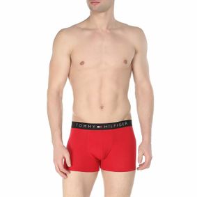 Фото Мужские трусы боксеры красные с черной резинкой Tommy Hilfiger Red I