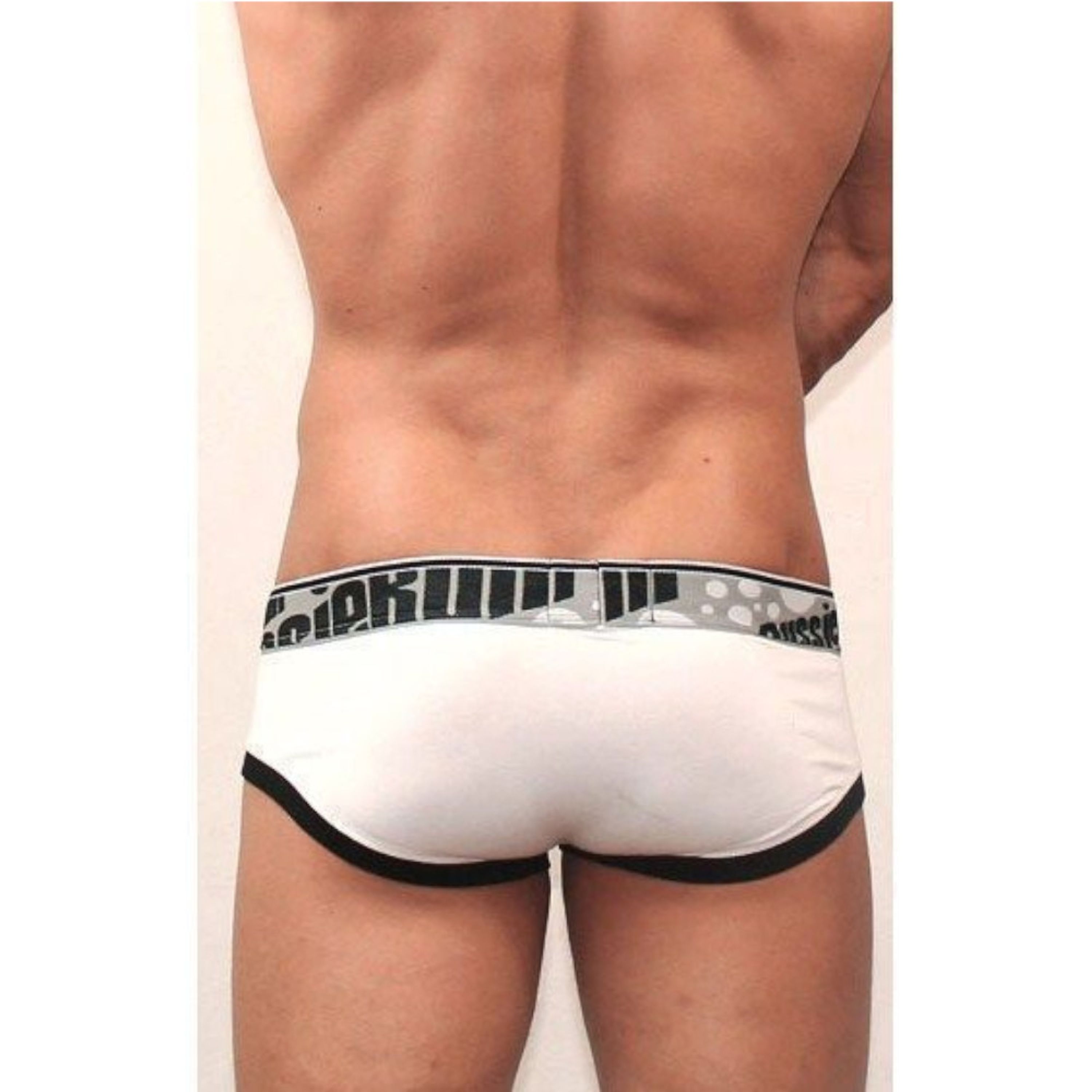 Мужские трусы брифы Aussiebum Flaunt Brief Black & White AB00157 фото 3