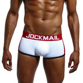 Фото Мужские трусы боксеры белые с push up JOCKMAIL JM6030-1