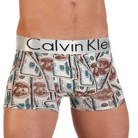 Фото Мужские трусы боксеры с принтом Calvin Klein Print Modal New Dollar
