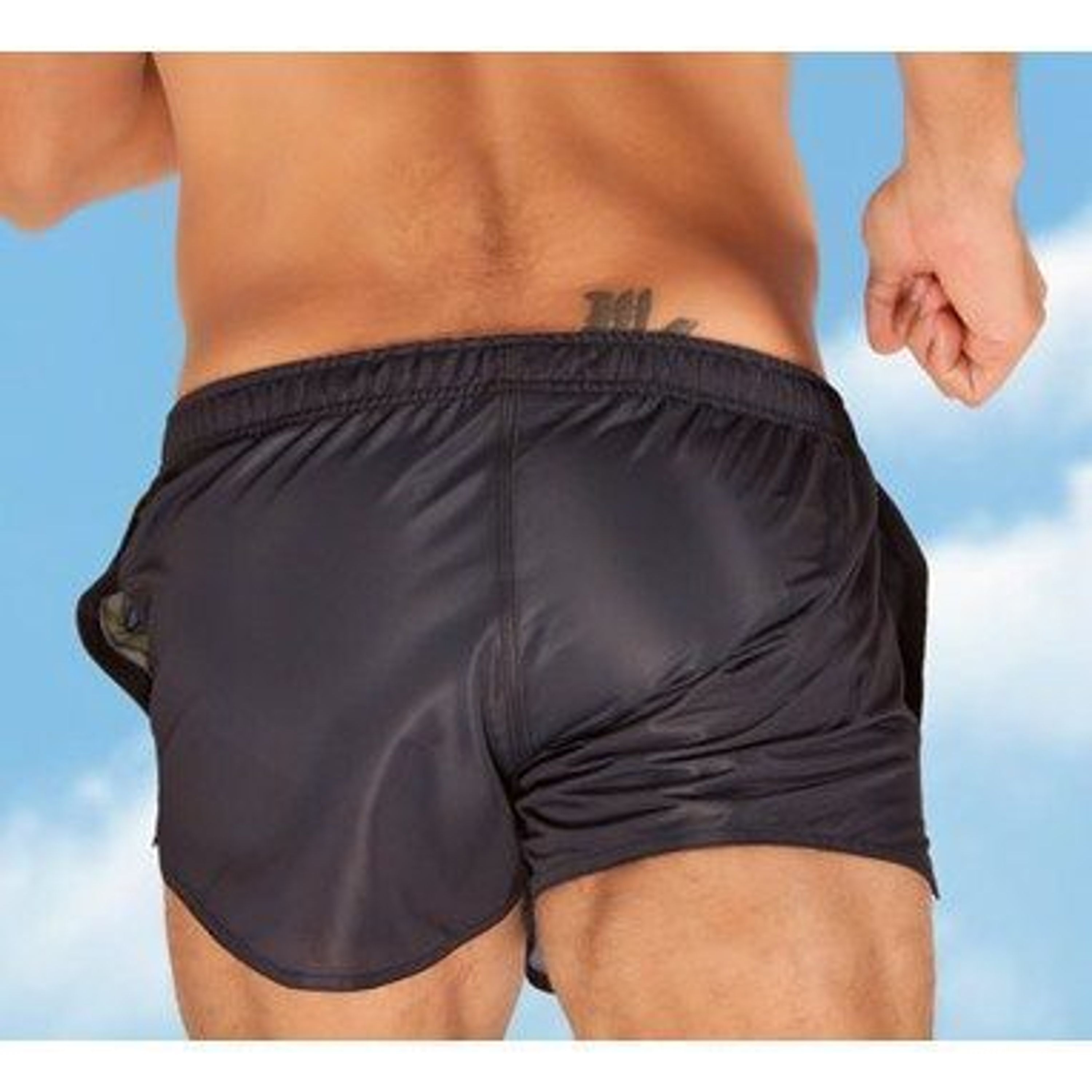 Мужские шорты спортивные черные Aussiebum Score Shorts Black фото 3