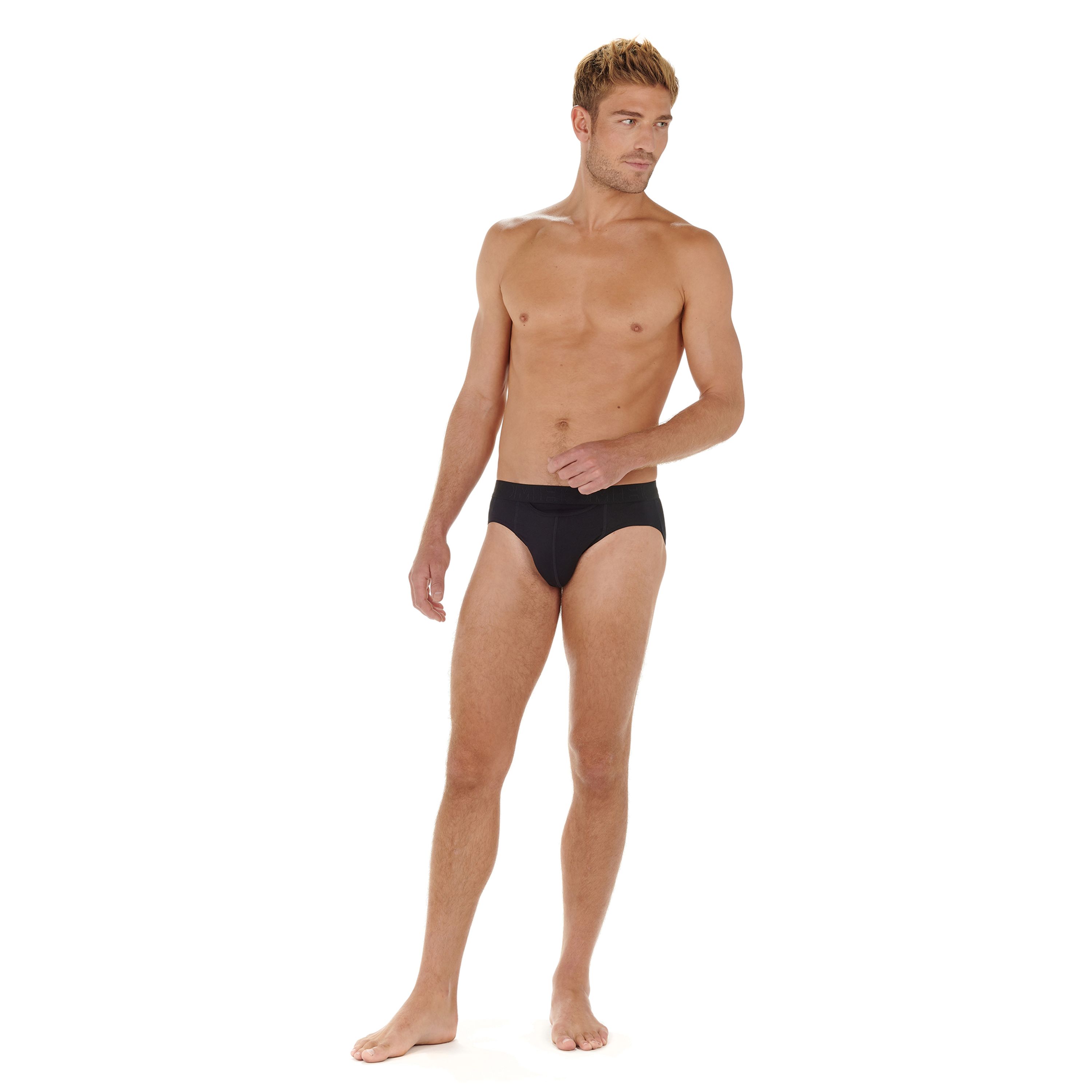 Мужские трусы брифы набор из 2-х штук (черные, черные с принтом) HOM JOAN #2 Mini Briefs HO1 2p 402659_40D042 фото 5