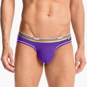 Фото Мужские трусы слипы индиго Andrew  Christian andrew Vibe Purple AC3-M086