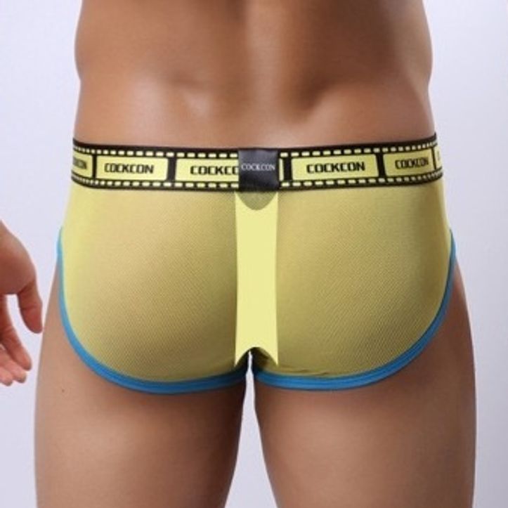Мужские трусы брифы желтые Cockcon Brief Yellow 625 фото 2