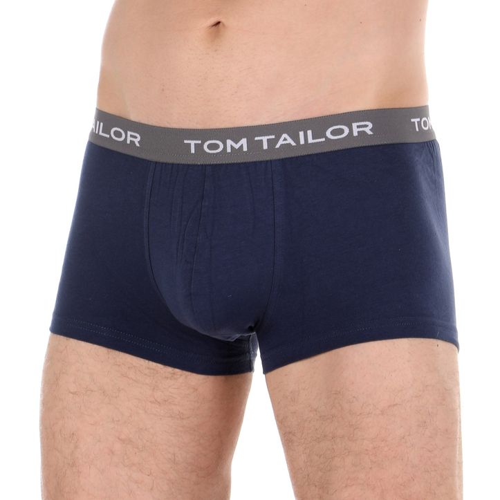 Мужские трусы боксеры набор 3в1 темно-синие Tom Tailor 70162/6061 690 фото 4