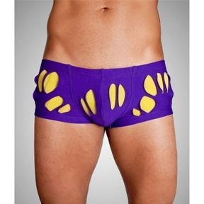 Фото Мужские трусы хипсы фиолетовые с желтыми вставками Wild Milk Wonderland Hip Boxer Purple