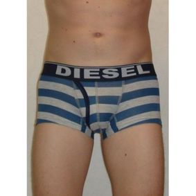 Фото Мужские трусы боксеры Diesel Blue & Grey Stripe Trunks DIS0065