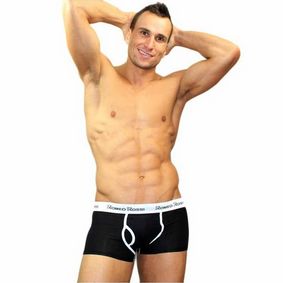 Фото Мужские трусы боксеры черные Romeo Rossi RR365-2 Boxer Brief