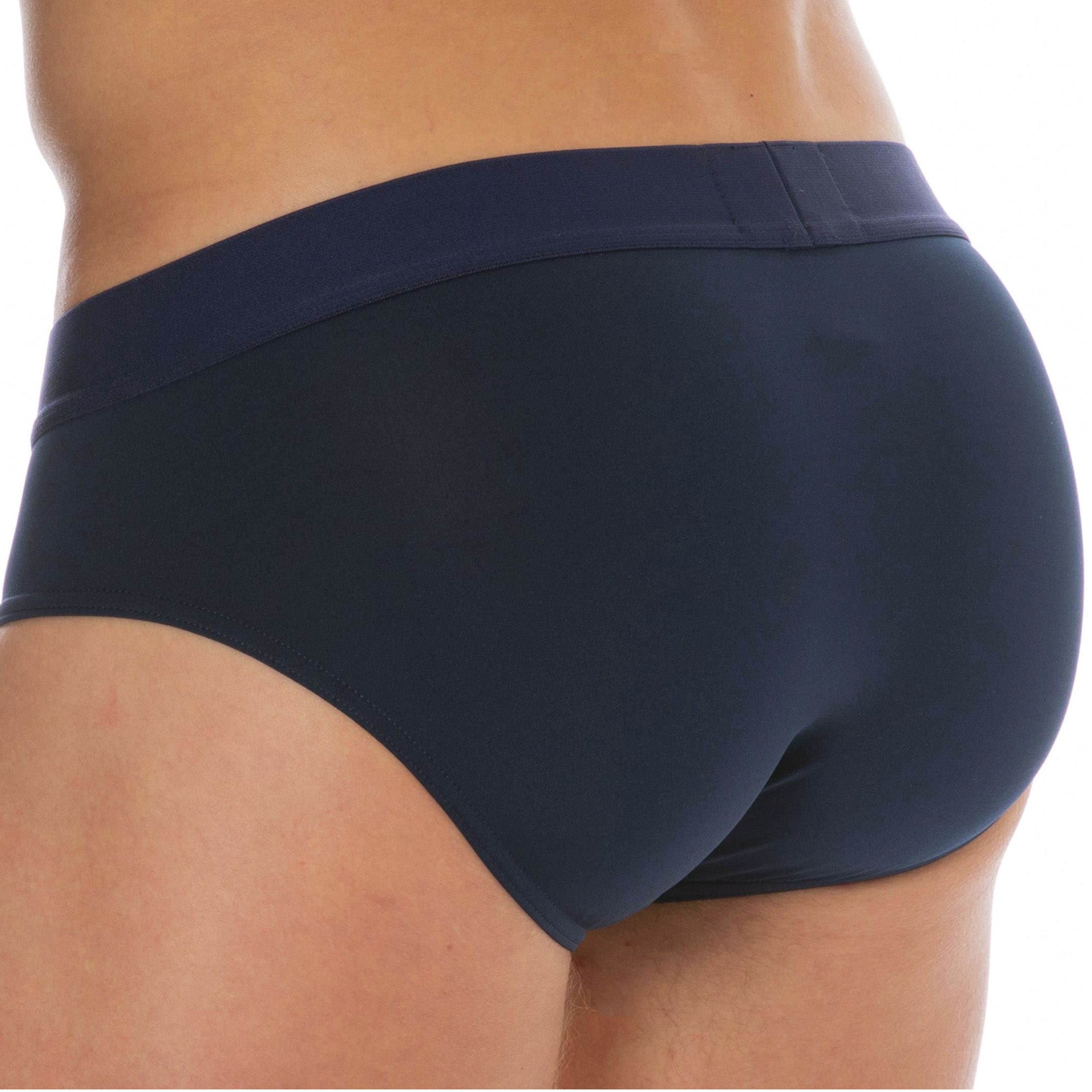 Мужские трусы брифы темно-синие Emporio Armani 110814_4F535 00135 фото 3