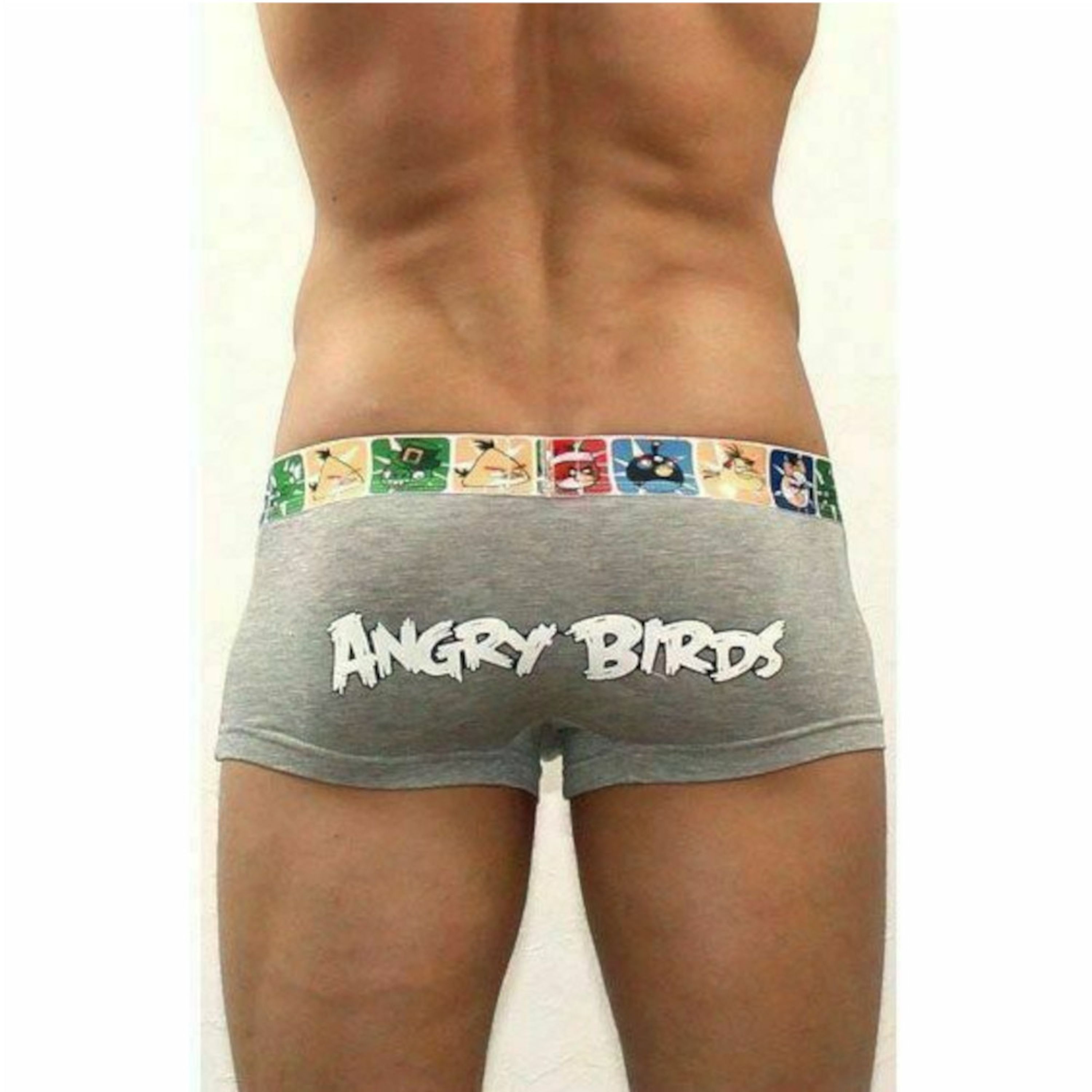 Мужские трусы боксеры серые Angry Birds Grey фото 2