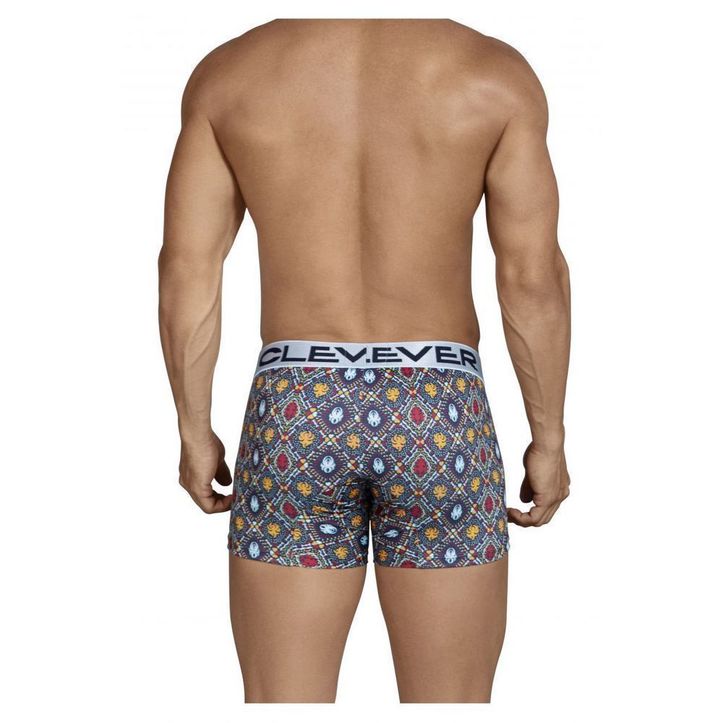 Мужские трусы боксеры синие с узором Clever Tradition Boxer 244207 фото 2