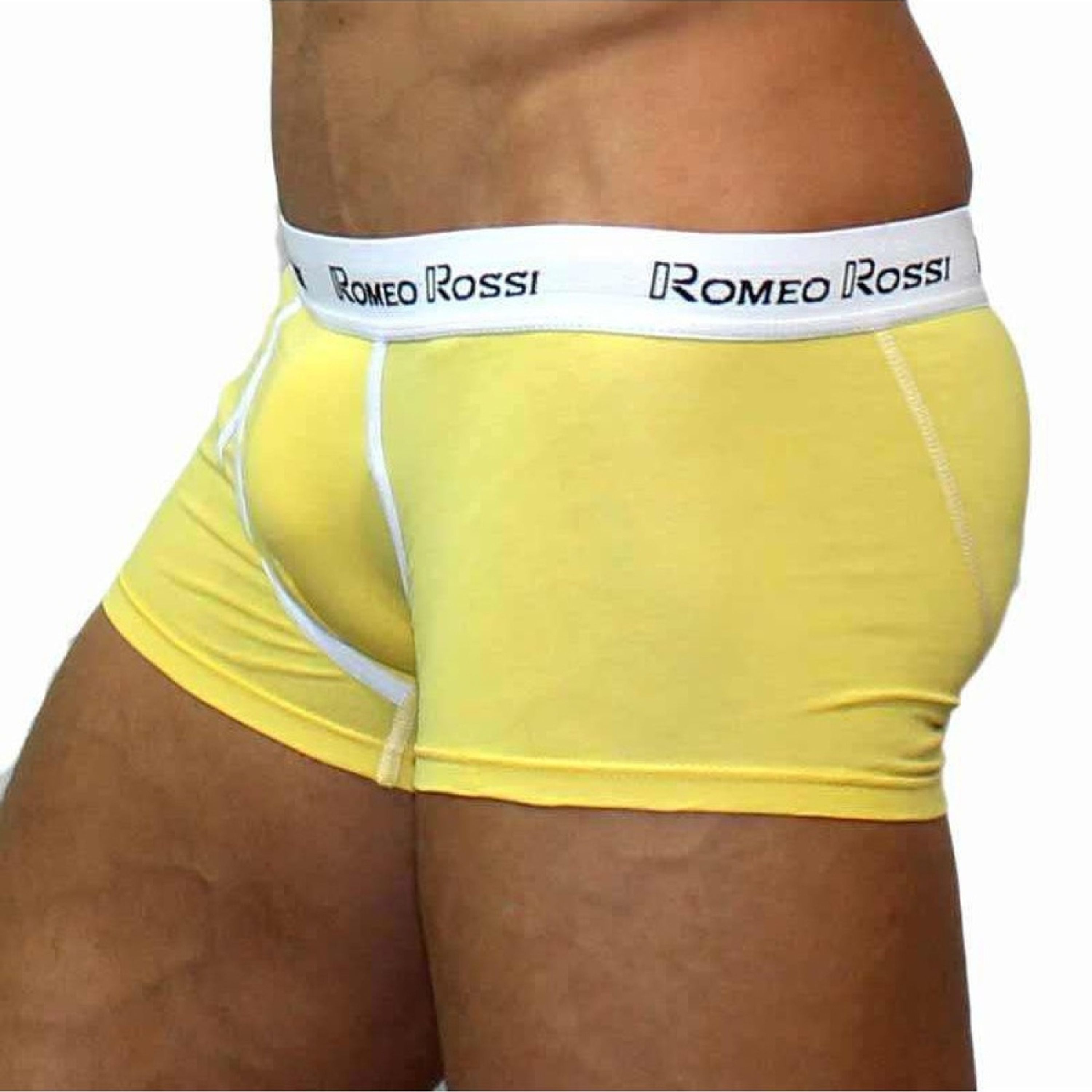 Мужские трусы боксеры желтые Romeo Rossi RR365-13 Boxer Brief фото 3