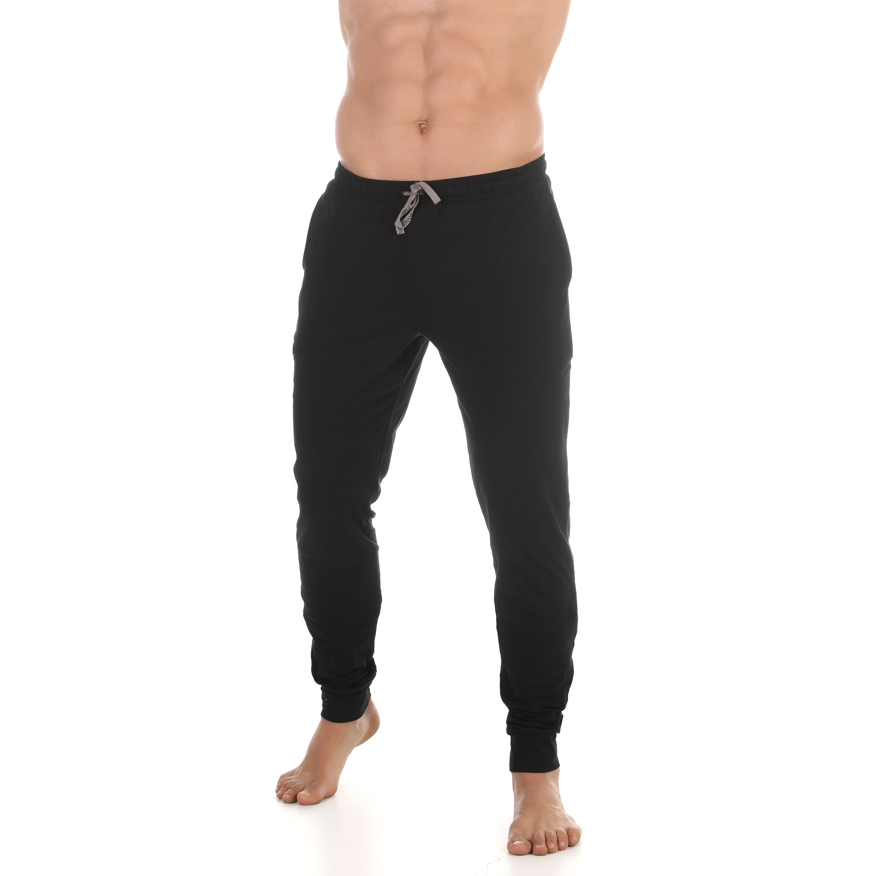 Мужской домашний костюм черный: толстовка на молнии и штаны Emporio Armani 111795_CC570 00020 фото 5