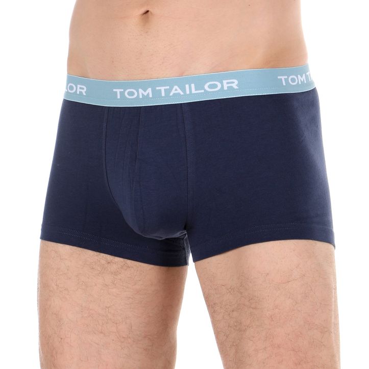 Мужские трусы боксеры набор 3в1 темно-синие Tom Tailor 70162/6061 690 фото 2