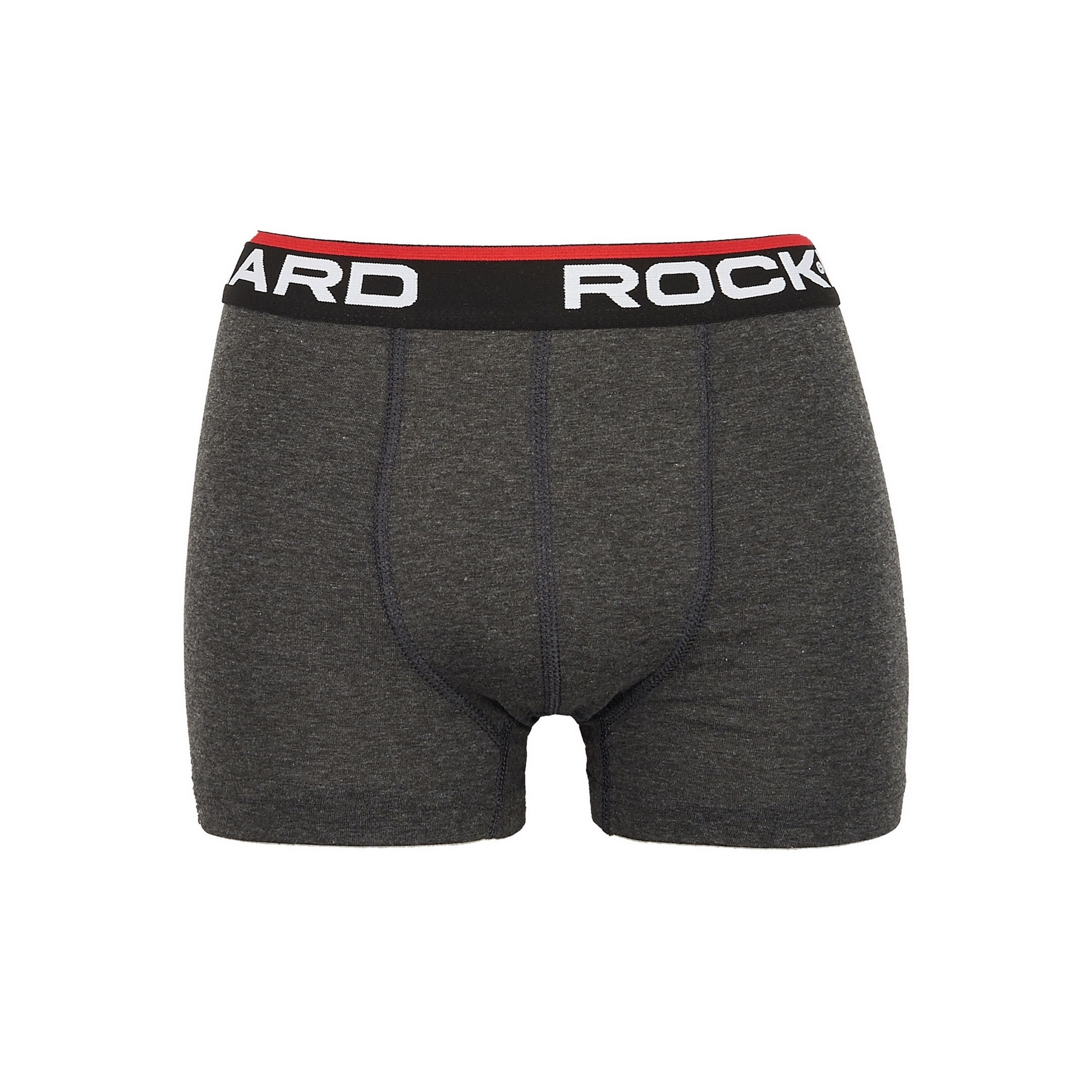 Мужские трусы боксеры темно-серые набор 3 в 1 Rockhard RH37004 фото 2